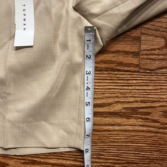 ASOS Topman stone color dressy men’s shorts viscose blend flat front classic fit - Picture 15 of 16